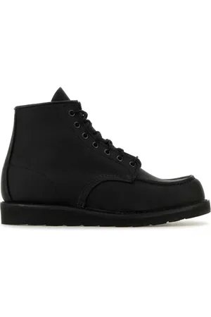 Red Wing Sko, Herre, Sort, 42 EU, Læder, Sort læder snørestøvler