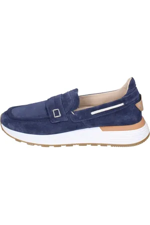 Moma Sko, Herre, Blå, 42 EU, Suede, Suede Loafers