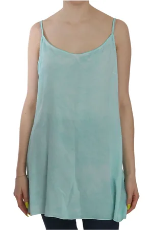 ERMANNO SCERVINO Top, Dame, Blå, L, Ærmeløs Elegant Top
