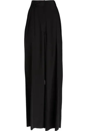 Salvatore Ferragamo Bukser, Dame, Sort, XS, Wide Leg Bukser