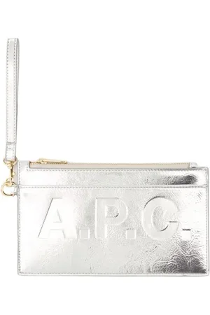 A.P.C. Taske, Dame, Grå, ONE SIZE, Bomuld, Market Clutch