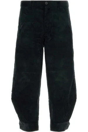 Comme des Garçons Bukser, Herre, Sort, M, Bomuld, Fløjlsbukser, sorte