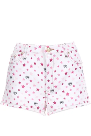 Chiara Ferragni Shorts, Dame, Hvid, W28, Bomuld, Shorts