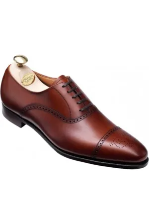 Crockett & Jones Sko, Herre, Brun, 40 1/2 EU, Læder, Kastanjebrune Lædersko