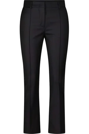 Sportmax Bukser, Dame, Sort, L, Antony Cotton-Blend Wide Bukser