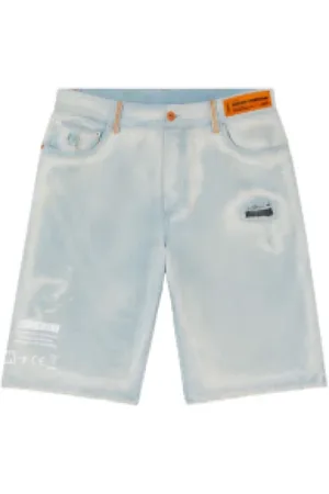Heron Preston Shorts, Herre, Blå, W32, Denim, Hammer Denim Shorts
