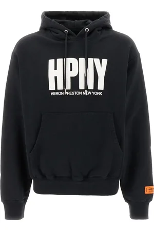 Heron Preston Sweathshirts & Hoodies, Herre, Sort, XS, Bomuld, Felpe Hoodie