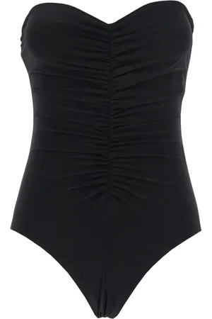 Norma Kamali Top, Dame, Sort, XS, Polyester, Ærmeløs Top i Rynket Tech-Stof