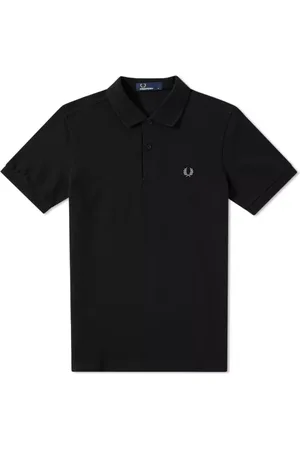 Fred Perry Top, Herre, Sort, 2XL, Bomuld, Slim Fit Plain Polo med Striber