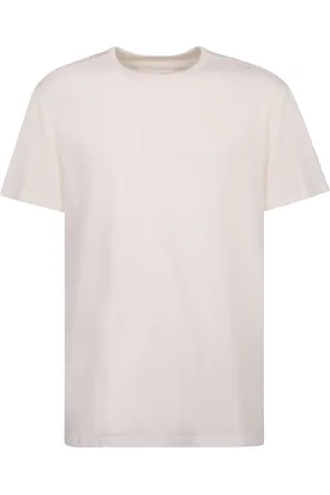 Maison Margiela Top, Herre, Hvid, M, Uld, Hvid T-shirt med logo print