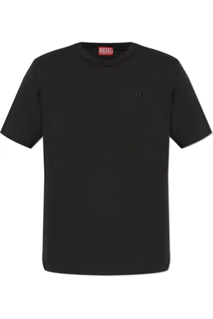 Diesel Top, Herre, Sort, L, Bomuld, T-Adjust-Slits-R17 T-Shirt