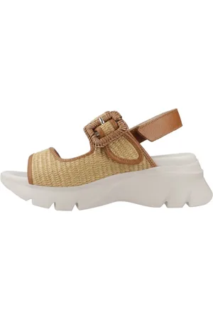 Hispanitas Sko, Dame, Brun, 38 EU, Læder, Sandalia Flat Sandaler