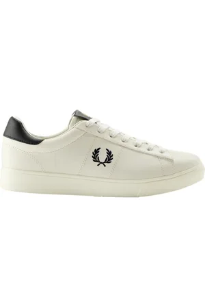 Fred Perry Sko, Herre, , 38 EU, Læder, Læder tennissko med laurbærbroderi