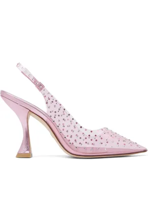 Stuart Weitzman Sko, Dame, Lyserød, 36 1/2 EU, Gemcut Xcurve 100 Slingback Pump