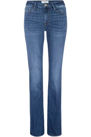 Frame Jeans, Dame, Blå, W25, Bomuld, Le Mini Boot Jeans