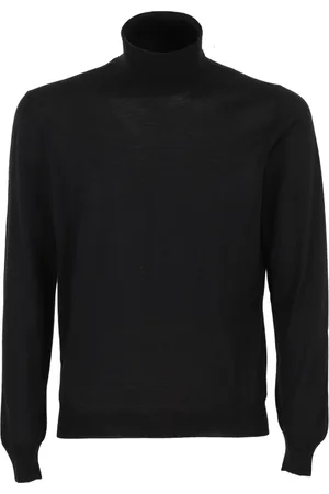 TAGLIATORE Strik, Herre, Sort, 3XL, Uld, Turtleneck Sweater