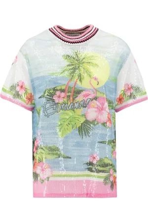 ERMANNO SCERVINO Top, Dame, Blå, S, Uld, Crew Neck T-Shirt
