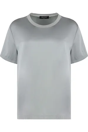 Fabiana Filippi Top, Dame, Grå, 2XS, Bomuld, Viskose Top