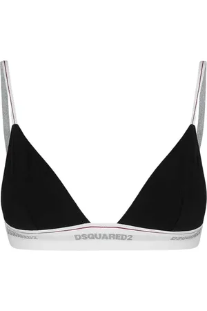 Dsquared2 Undertøj, Dame, Sort, 2XL, Bomuld, Sporty Sort Trekants-BH