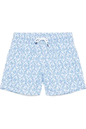 FEDELI Badetøj, Herre, Blå, XL, Polyester, Polyester Badeshorts med Elastikbælte
