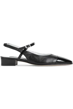 Carel Sko, Dame, Sort, 38 1/2 EU, Læder, Sort læder slippers