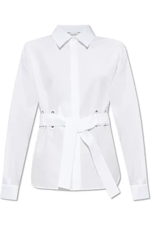 Max Mara Bluser & Skjorter, Dame, Hvid, 3XS, Bomuld, Juglas Skjorte