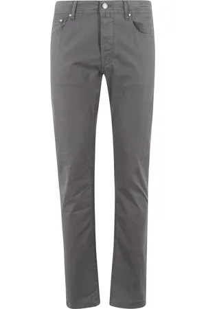 Jacob Cohen Bukser, Herre, Grå, W38, Stretch Gabardine Lommebukser