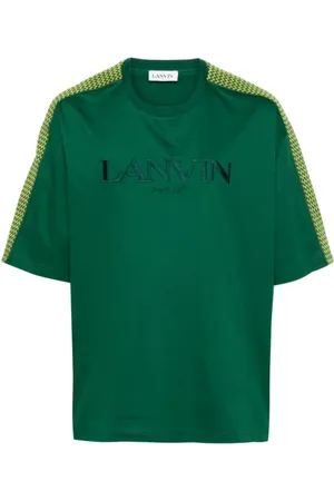 Lanvin Top, Herre, Grøn, L, Bomuld, Oversize Bottle T-Shirt