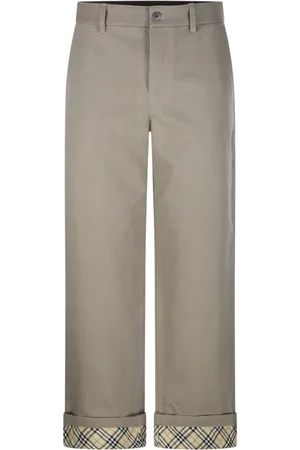 Burberry Bukser, Herre, , L, Bomuld, Oyster Pants