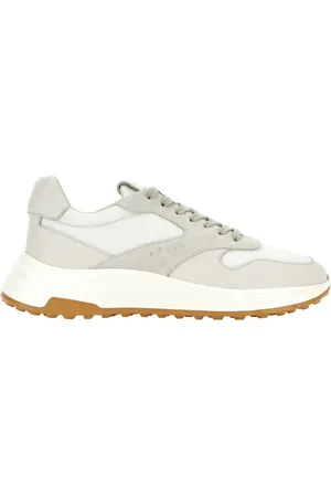 Hogan Sko, Herre, Grå, 44 EU, Læder, Sneakers Hyperlight i glat læder