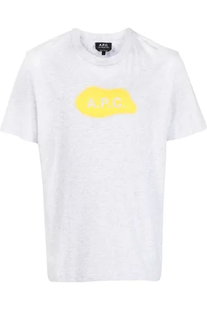 A.P.C. Top, Herre, Grå, M, Bomuld, Bomulds T-shirt