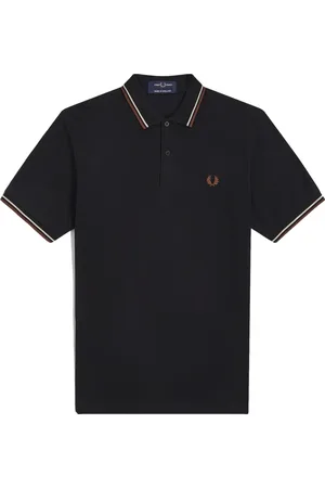 Fred Perry Top, Herre, Sort, 4XS, Bomuld, Original Twin Tipped Polo