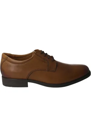 Clarks Sko, Herre, Brun, 40 EU, Læder, Camel Læder Business Sko