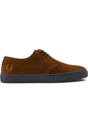Fred Perry Sko, Herre, Brun, 40 EU, Suede, Linden Suede Ginger Snøresko