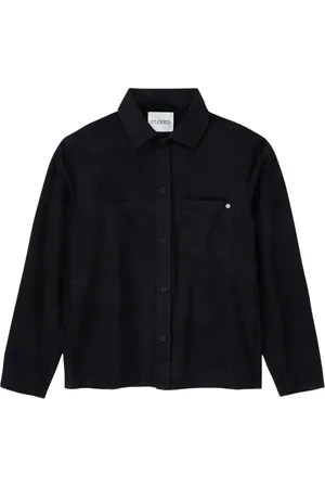 Closed Jakke, Herre, Sort, S, Bomuld, Camouflage Overshirt med Patch Lomme