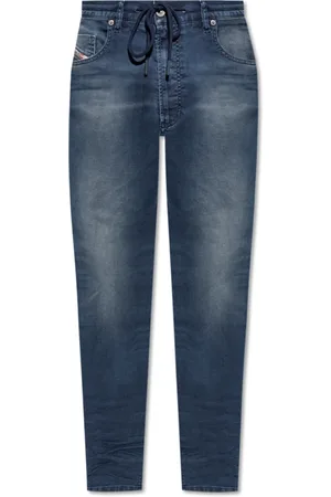 Diesel Jeans, Herre, Blå, W28, Bomuld, 2032 D-Krooley-B Jogg Jeans