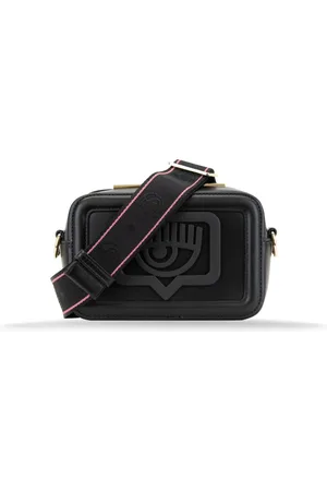 Chiara Ferragni Taske, Dame, Sort, ONE SIZE, Uld, Skuldertaske med logo detalje