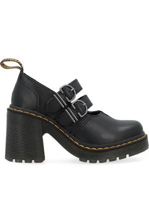 Dr. Martens Sko, Dame, Sort, 40 EU, Læder, Eviee Sorte Sandaletter med Hæl