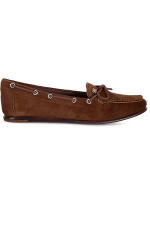 Casadei Sko, Dame, Brun, 38 EU, Brune Ruskind Loafers