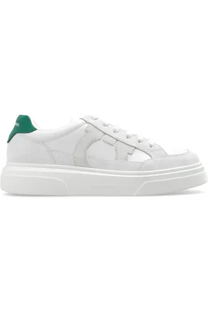 Salvatore Ferragamo Sko, Herre, Hvid, 40 EU, Læder, Cassina Gancio Sneakers