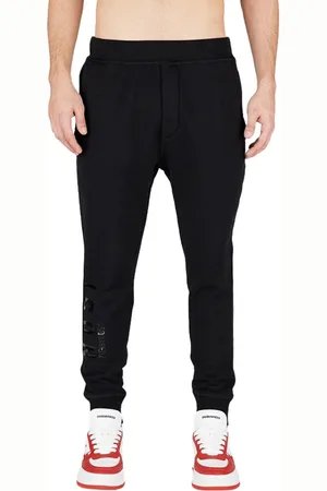 Dsquared2 Bukser, Herre, Sort, XL, Uld, Jogger Sweatpants