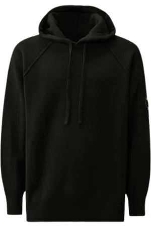 C.P. Company Sweathshirts & Hoodies, Herre, Blå, XL, Uld, Stilfuld blå hættetrøje