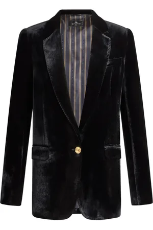 Etro Jakke, Dame, Sort, S, Uld, Stilfuld Jakke