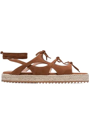 Scarosso Sko, Dame, Brun, 39 1/2 EU, Læder, Søde Sandaler med Blonde