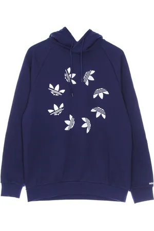 adidas Sweathshirts & Hoodies, Herre, Blå, XL, Bomuld, Shattered Trefoil Night Sky Hættetrøje
