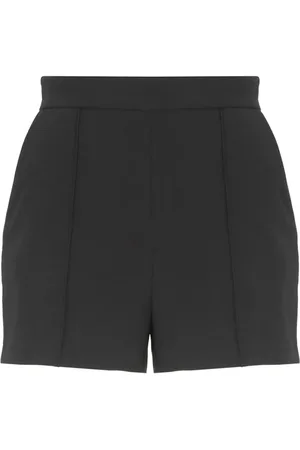 Elisabetta Franchi Shorts, Dame, Sort, M, Uld, Kontrast Piping Stretch Shorts