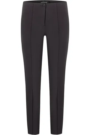 Cambio Bukser, Dame, Brun, 2XL, Stretch Skinny Bukser med læg