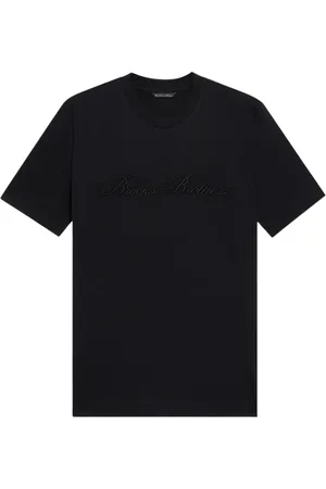 Brooks Brothers Top, Herre, Sort, XL, Bomuld, Logo Bomulds T-shirt