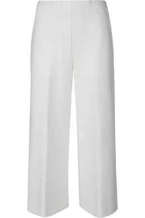 LIVIANA CONTI Bukser, Dame, Hvid, M, Polyester, Vide Bukser