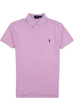 Ralph Lauren Top, Herre, Lilla, XL, Bomuld, Klassisk bomuldspolo til mænd